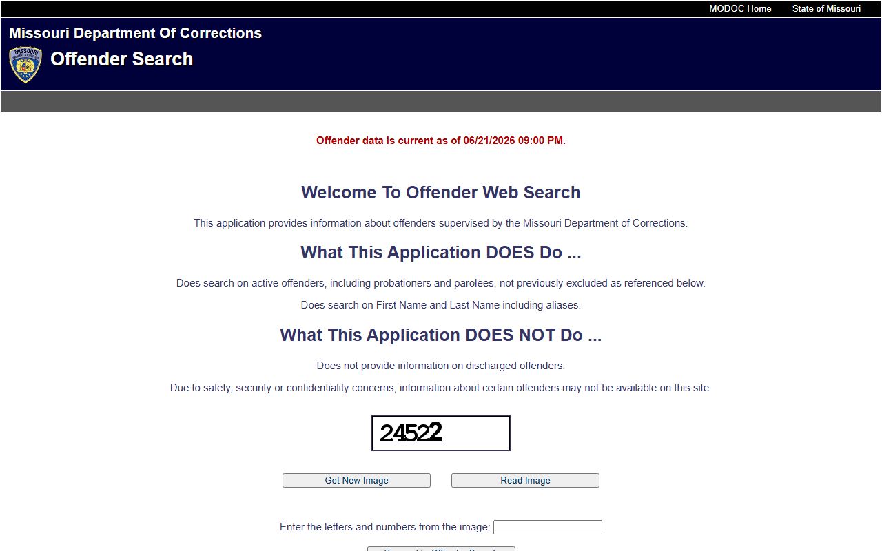 Worth County inmate records Missouri DOC offender search