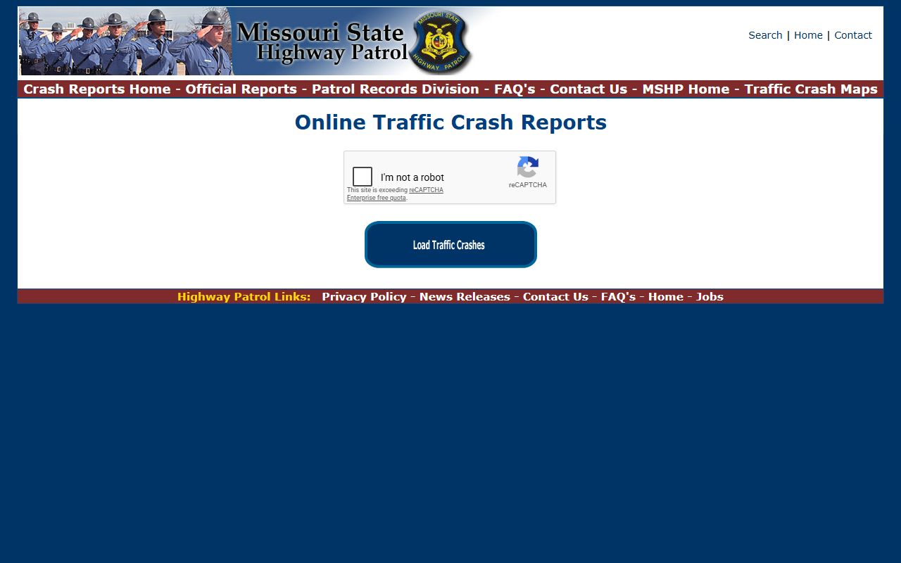 Worth County traffic court records Missouri crash report search